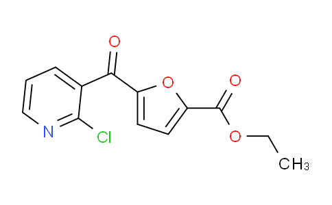 CAS No. 884504-83-0, 2-Chloro-3-(5-ethoxycarbonyl-2-furoyl)pyridine
