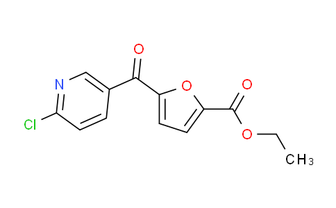 CAS No. 884504-84-1, 2-Chloro-5-(5-ethoxycarbonyl-2-furoyl)pyridine
