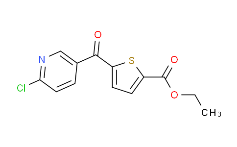 CAS No. 890100-50-2, 2-Chloro-5-(5-ethoxycarbonyl-2-thenoyl)pyridine