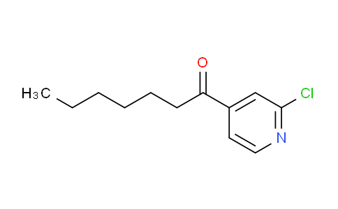 CAS No. 898784-70-8, 2-Chloro-4-heptanoylpyridine