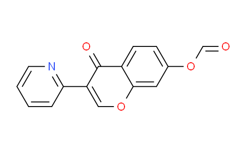 CAS No. 98458-37-8, 4-Oxo-3-(pyridin-2-yl)-4H-chromen-7-yl formate
