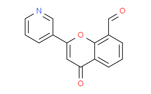 CAS No. 94127-36-3, 4-Oxo-2-(pyridin-3-yl)-4H-chromene-8-carbaldehyde