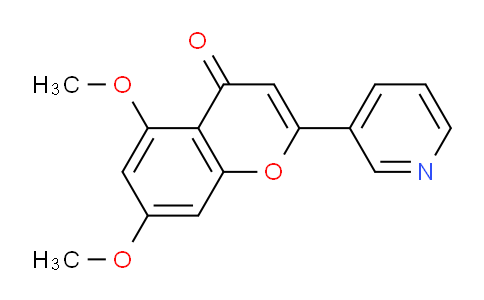 CAS No. 6344-92-9, 5,7-Dimethoxy-2-(pyridin-3-yl)-4H-chromen-4-one