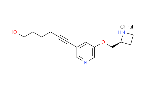 CAS No. 820231-95-6, (S)-6-(5-(Azetidin-2-ylmethoxy)pyridin-3-yl)hex-5-yn-1-ol