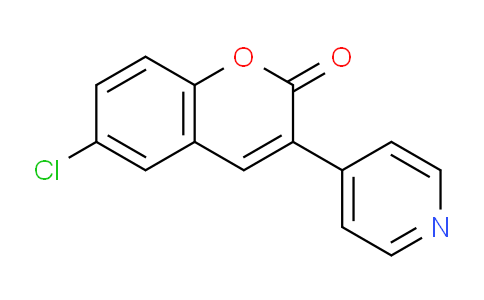 CAS No. 840-32-4, 6-Chloro-3-(pyridin-4-yl)-2H-chromen-2-one