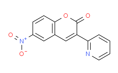 CAS No. 3390-73-6, 6-Nitro-3-(pyridin-2-yl)-2H-chromen-2-one