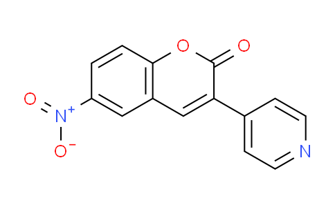 CAS No. 3390-70-3, 6-Nitro-3-(pyridin-4-yl)-2H-chromen-2-one
