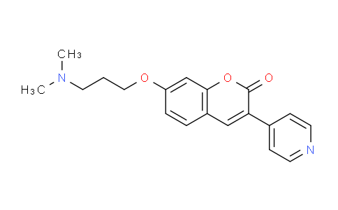 CAS No. 5913-19-9, 7-(3-(Dimethylamino)propoxy)-3-(pyridin-4-yl)-2H-chromen-2-one