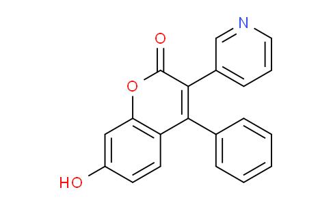 CAS No. 67210-69-9, 7-Hydroxy-4-phenyl-3-(pyridin-3-yl)-2H-chromen-2-one