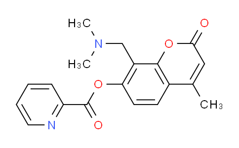 CAS No. 10550-28-4, 8-((Dimethylamino)methyl)-4-methyl-2-oxo-2H-chromen-7-yl picolinate