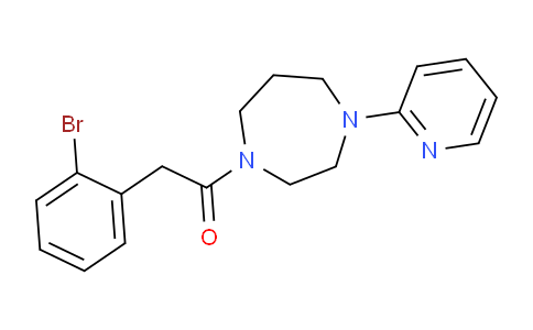 CAS No. 850349-16-5, 2-(2-Bromophenyl)-1-(4-(pyridin-2-yl)-1,4-diazepan-1-yl)ethanone