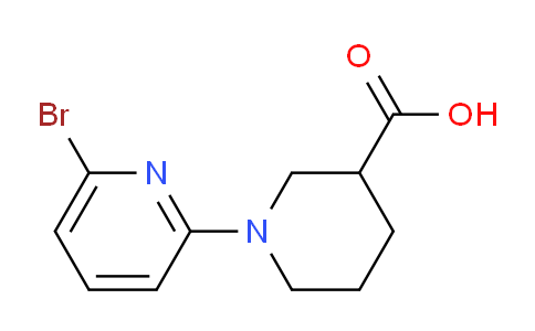 CAS No. 1261232-00-1, 1-(6-bromopyridin-2-yl)piperidine-3-carboxylic acid