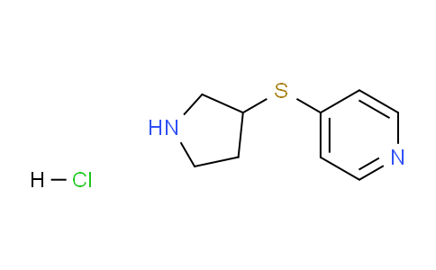 CAS No. 1420982-55-3, 4-(pyrrolidin-3-ylthio)pyridine hydrochloride
