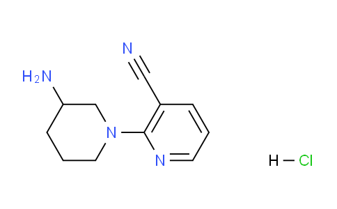 CAS No. 1185319-31-6, 2-(3-aminopiperidin-1-yl)nicotinonitrile hydrochloride