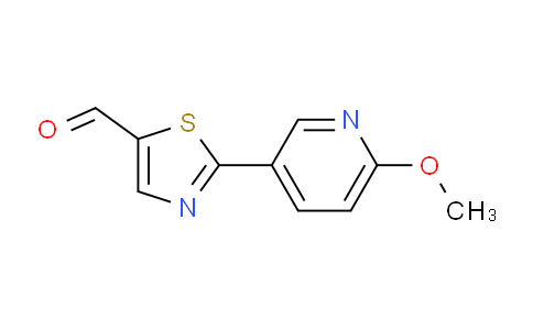 CAS No. 1602791-09-2, 2-(6-methoxypyridin-3-yl)thiazole-5-carbaldehyde