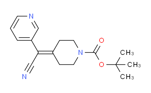 CAS No. 1823859-80-8, tert-butyl 4-(cyano(pyridin-3-yl)methylene)piperidine-1-carboxylate