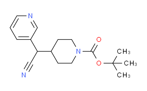 CAS No. 1823853-83-3, tert-butyl 4-(cyano(pyridin-3-yl)methyl)piperidine-1-carboxylate