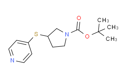 CAS No. 1353945-12-6, tert-butyl 3-(pyridin-4-ylthio)pyrrolidine-1-carboxylate