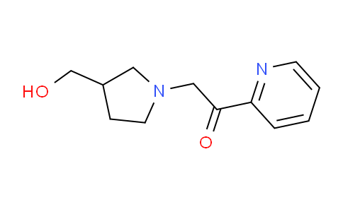 CAS No. 1420874-97-0, 2-(3-(hydroxymethyl)pyrrolidin-1-yl)-1-(pyridin-2-yl)ethanone