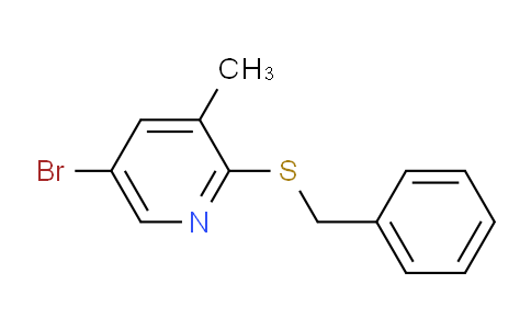 CAS No. 1620590-09-1, 2-(benzylthio)-5-bromo-3-methylpyridine