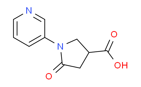 CAS No. 914637-52-8, 5-Oxo-1-pyridin-3-ylpyrrolidine-3-carboxylic acid