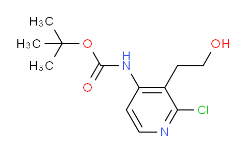 CAS No. 494767-21-4, tert-butyl (2-chloro-3-(2-hydroxyethyl)pyridin-4-yl)carbamate
