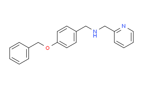 CAS No. 680185-70-0, N-(4-(Benzyloxy)benzyl)-1-(pyridin-2-yl)methanamine