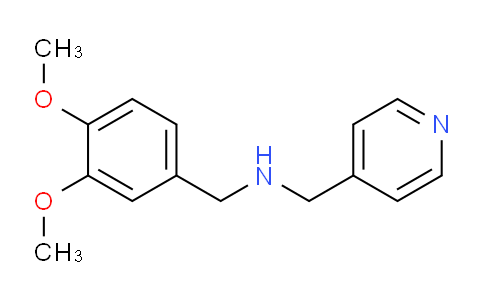 CAS No. 57342-20-8, N-(3,4-Dimethoxybenzyl)-1-(pyridin-4-yl)methanamine