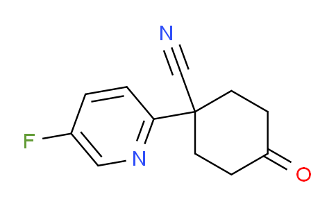 CAS No. 960371-10-2, 1-(5-Fluoropyridin-2-yl)-4-oxocyclohexanecarbonitrile