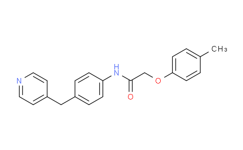 CAS No. 839686-72-5, N-(4-(Pyridin-4-ylmethyl)phenyl)-2-(p-tolyloxy)acetamide