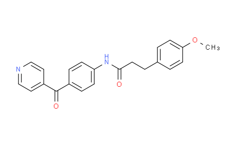 CAS No. 728888-78-6, N-(4-Isonicotinoylphenyl)-3-(4-methoxyphenyl)propanamide