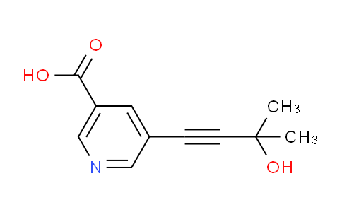 CAS No. 886505-83-5, 5-(3-Hydroxy-3-methylbut-1-yn-1-yl)nicotinic acid