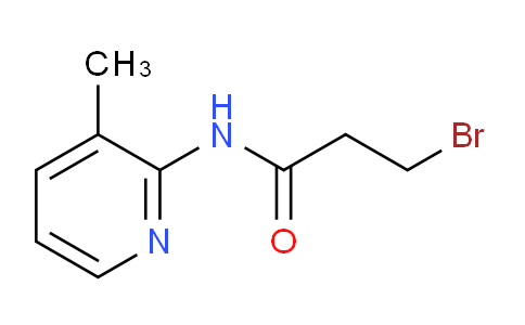 CAS No. 887708-47-6, 3-Bromo-N-(3-methylpyridin-2-yl)propanamide