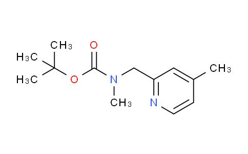 CAS No. 1824311-78-5, tert-Butyl methyl((4-methylpyridin-2-yl)methyl)carbamate