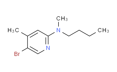 CAS No. 1220036-17-8, 5-Bromo-N-butyl-N,4-dimethylpyridin-2-amine