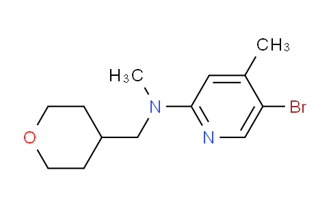 CAS No. 1220036-21-4, 5-Bromo-N,4-dimethyl-N-((tetrahydro-2H-pyran-4-yl)methyl)pyridin-2-amine