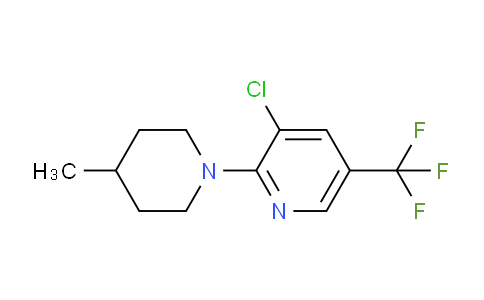 CAS No. 1219980-96-7, 3-Chloro-2-(4-methylpiperidin-1-yl)-5-(trifluoromethyl)pyridine