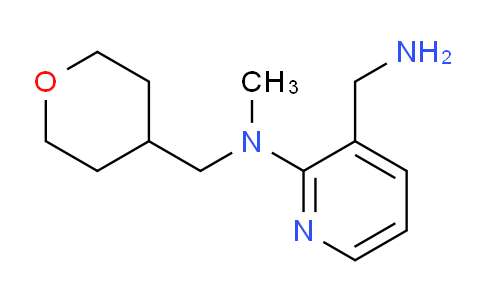 CAS No. 1219981-27-7, 3-(Aminomethyl)-N-methyl-N-((tetrahydro-2H-pyran-4-yl)methyl)pyridin-2-amine