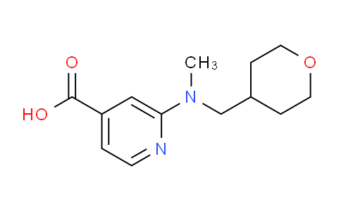 CAS No. 1219981-32-4, 2-(Methyl((tetrahydro-2H-pyran-4-yl)methyl)amino)isonicotinic acid