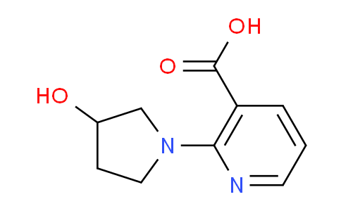 CAS No. 1219968-02-1, 2-(3-Hydroxypyrrolidin-1-yl)nicotinic acid