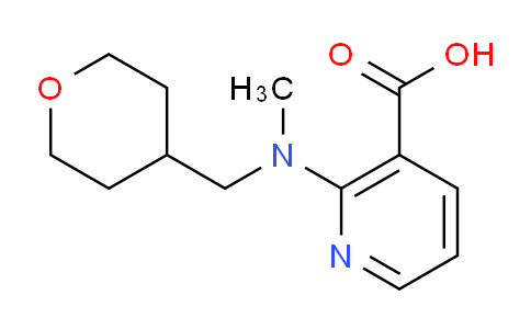 CAS No. 1219981-37-9, 2-(Methyl((tetrahydro-2H-pyran-4-yl)methyl)amino)nicotinic acid