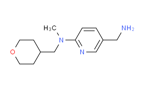 CAS No. 1220016-60-3, 5-(Aminomethyl)-N-methyl-N-((tetrahydro-2H-pyran-4-yl)methyl)pyridin-2-amine