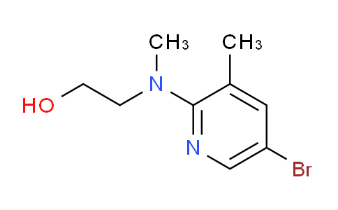 CAS No. 1220034-65-0, 2-((5-Bromo-3-methylpyridin-2-yl)(methyl)amino)ethanol