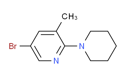 CAS No. 934000-36-9, 5-Bromo-3-methyl-2-(piperidin-1-yl)pyridine
