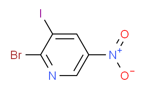 CAS No. 25391-61-1, 2-Bromo-3-iodo-5-nitropyridine