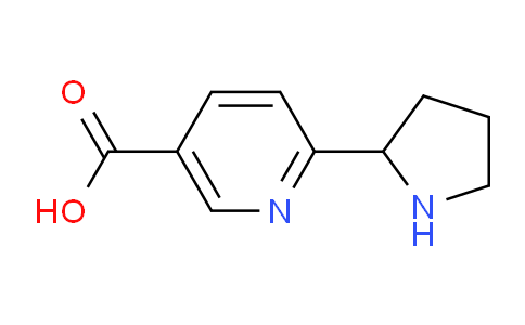 CAS No. 1270356-08-5, 6-(Pyrrolidin-2-yl)nicotinic acid