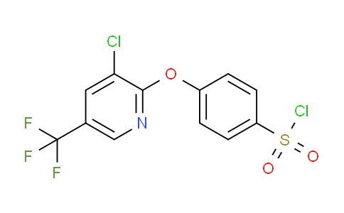 CAS No. 338422-71-2, 4-((3-Chloro-5-(trifluoromethyl)pyridin-2-yl)oxy)benzene-1-sulfonyl chloride