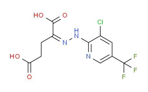 CAS No. 338422-72-3, 2-(2-(3-Chloro-5-(trifluoromethyl)pyridin-2-yl)hydrazono)pentanedioic acid