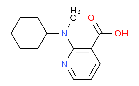 CAS No. 886361-91-7, 2-(Cyclohexyl(methyl)amino)nicotinic acid
