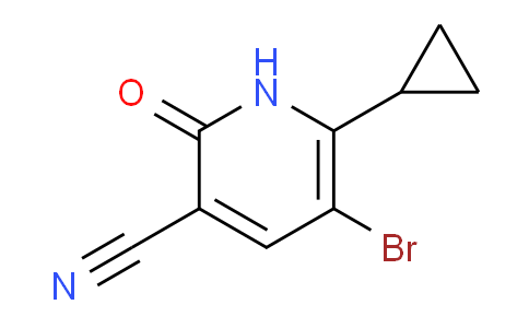 CAS No. 1135283-57-6, 5-Bromo-6-cyclopropyl-2-oxo-1,2-dihydropyridine-3-carbonitrile